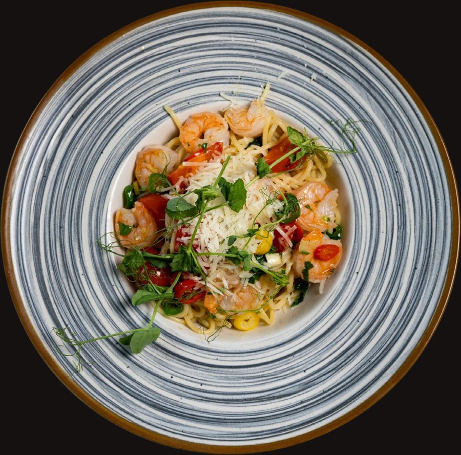 Garnélás spagetti